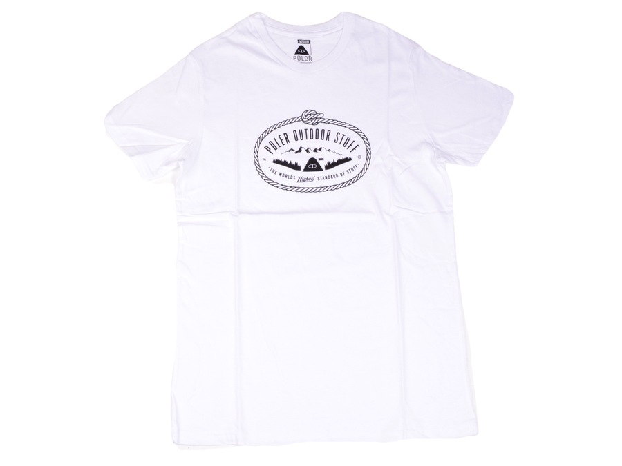 POLER APPAREL SOFTGOODS LASSO LOGO TEE - WHITE
