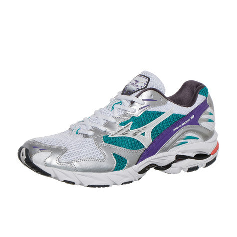 Mizuno Waverider 10 - White/Silver/Teal/Blue