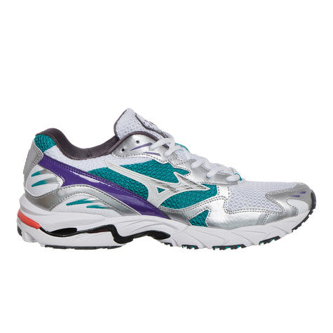 Mizuno Waverider 10 - White/Silver/Teal/Blue