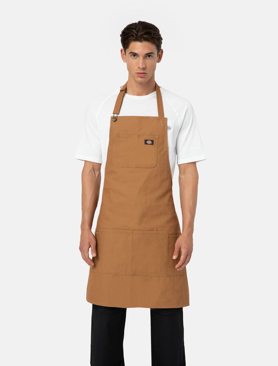 Dickies Bib Apron - Brown Duck