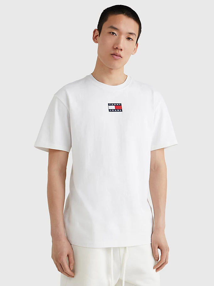 Tommy Jeans - ORGANIC COTTON BADGE T-SHIRT - White