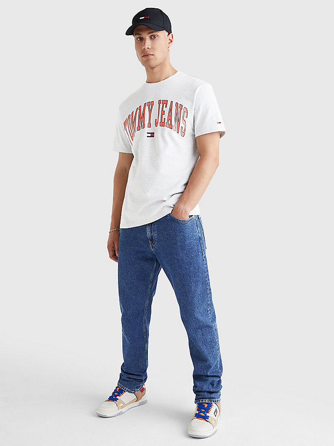 Tommy Jeans - College Logo T-Shirt - Grey