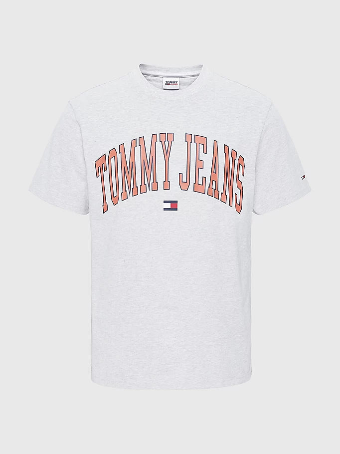 Tommy Jeans - College Logo T-Shirt - Grey