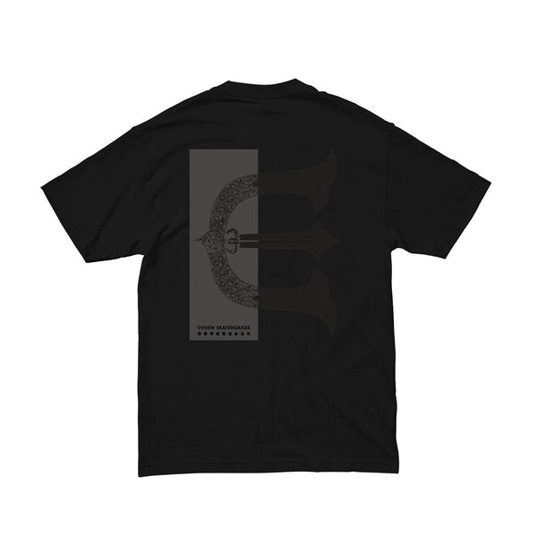 Evisen E Rectangle T-shirt - Black | Skateboard clothing at Frequency