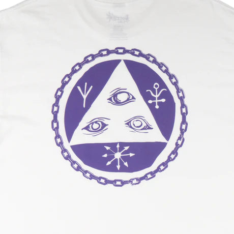 Welcome - Tali Chain Basic T-shirt - White/Purple