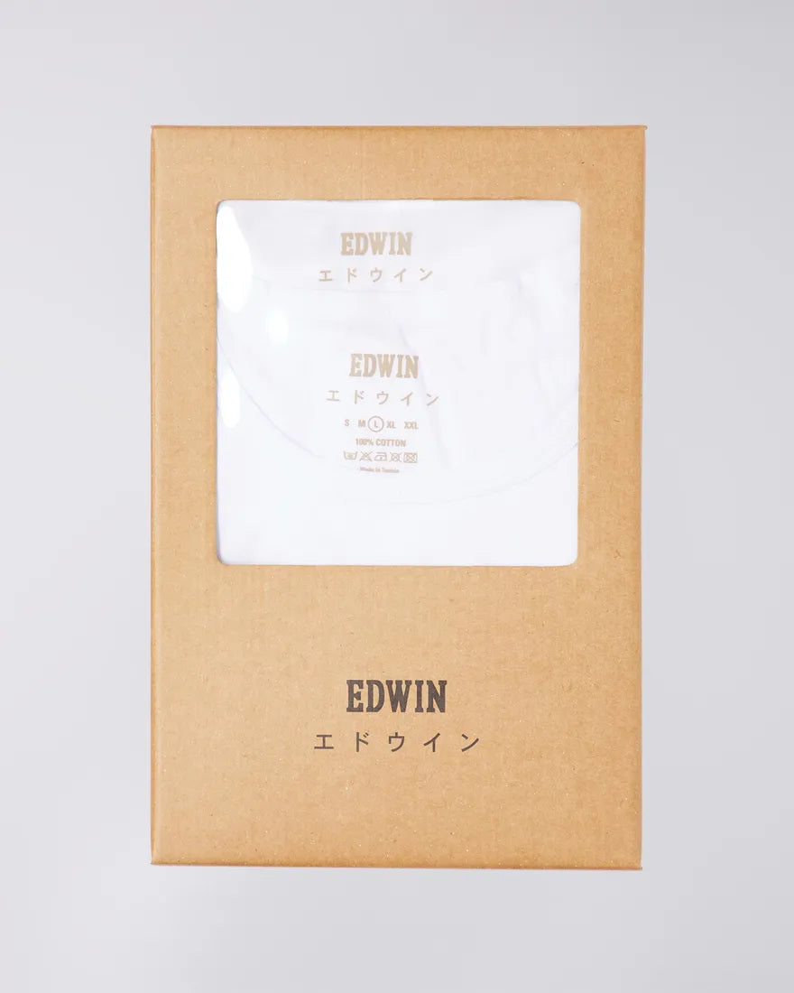 EDWIN - Double Pack SS T-Shirt - White