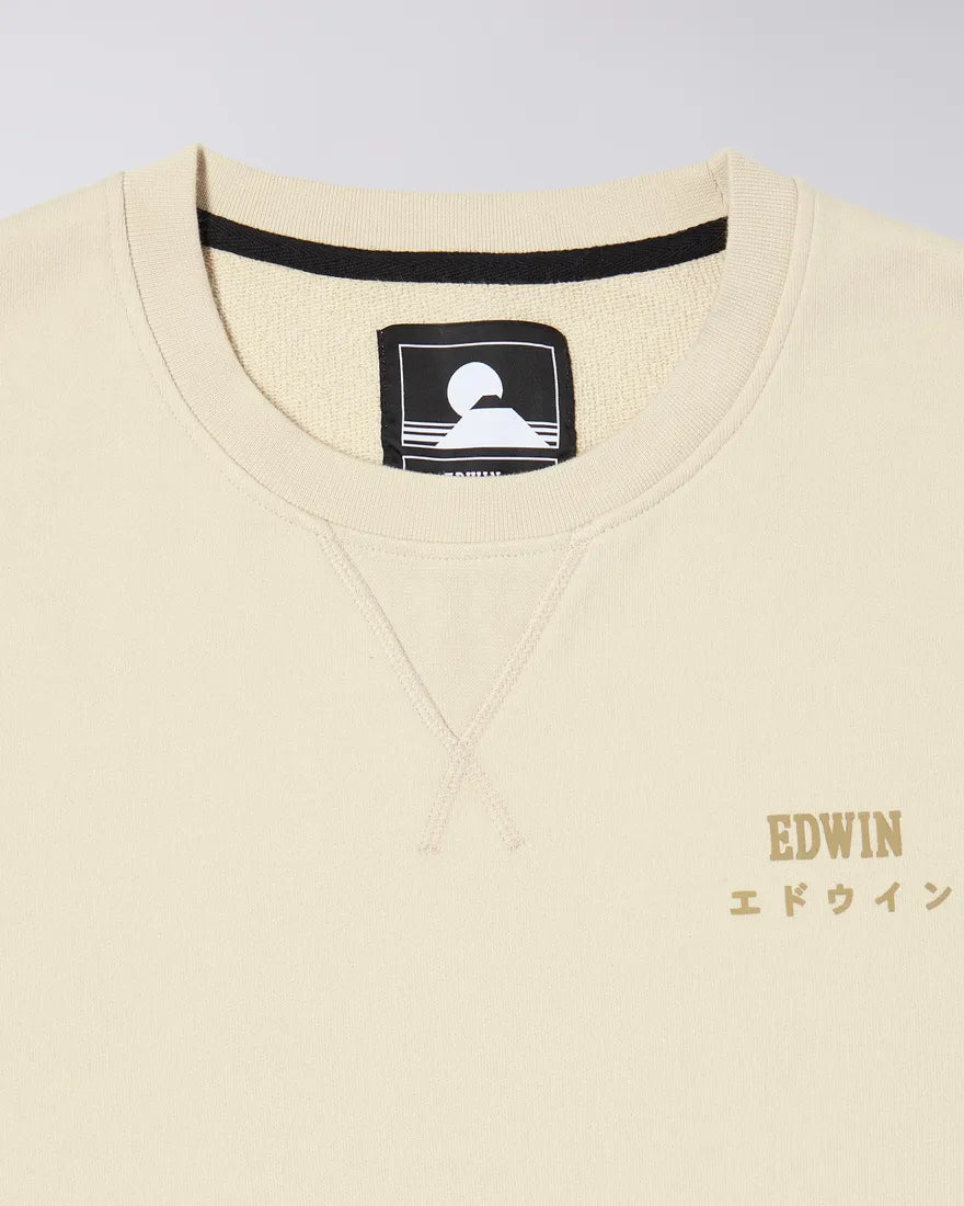EDWIN Base Crew Sweat Pelican EDWIN At Frequency Store