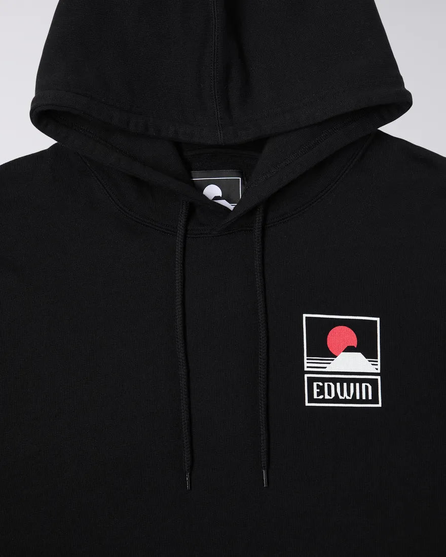 EDWIN - Sunset On Mt Fuji Hoodie Sweat - Dark Navy