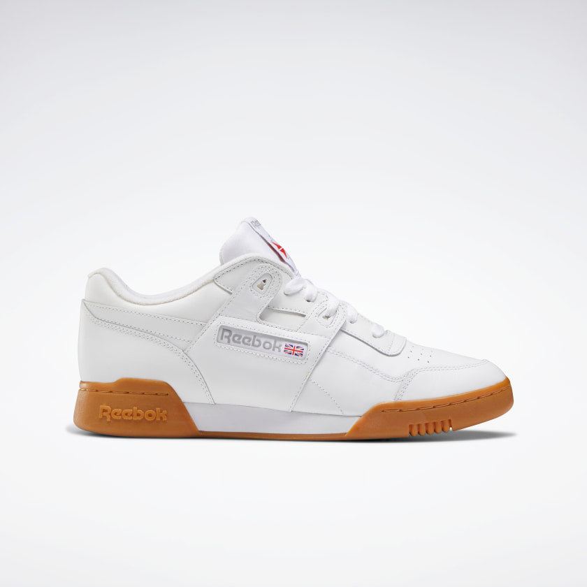 White reebok discount classic gum sole