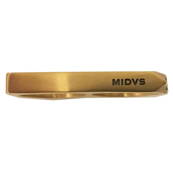 Midvs co The 'Double Barrel' 2 finger ring in 18K Gold
