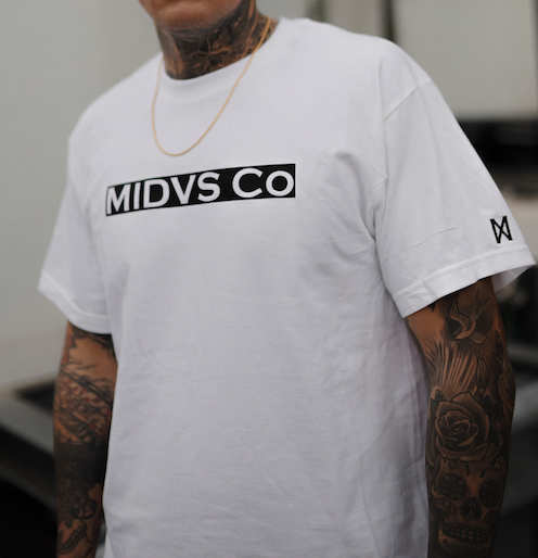 MIDVS CO PRIMO BOX LOGO T SHIRT - WHITE