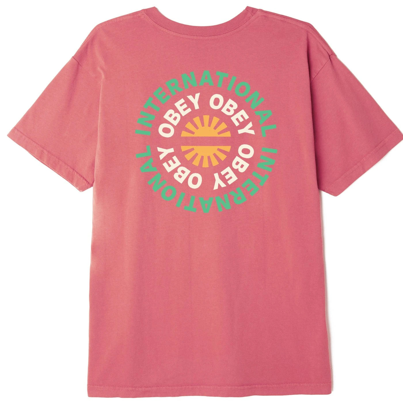Obey Supply and Demand Organic T shirt - Pink