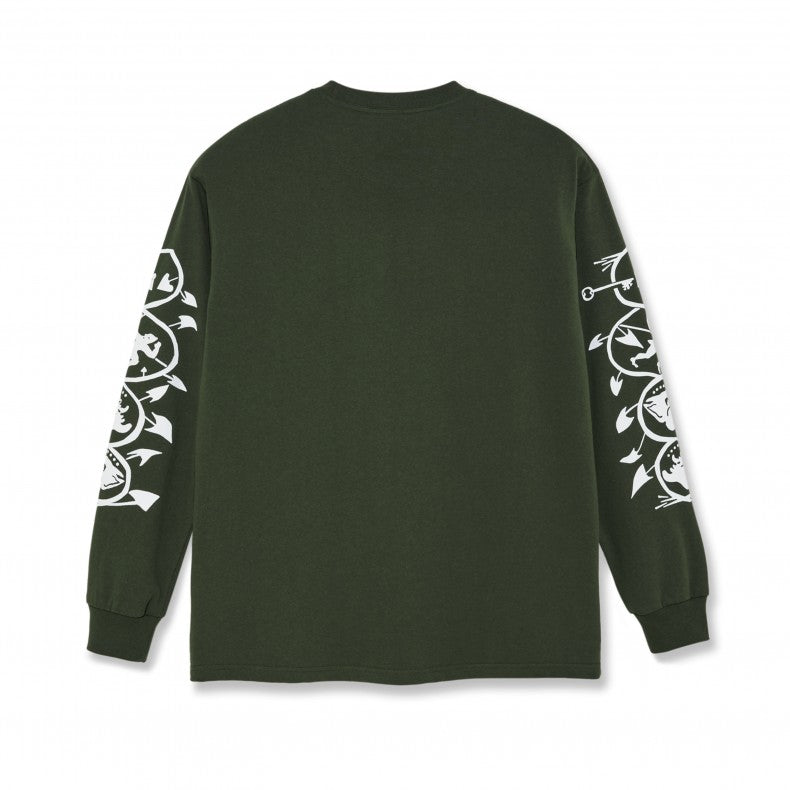 Polar - Spiral Long Sleeve T-shirt - Olive Green