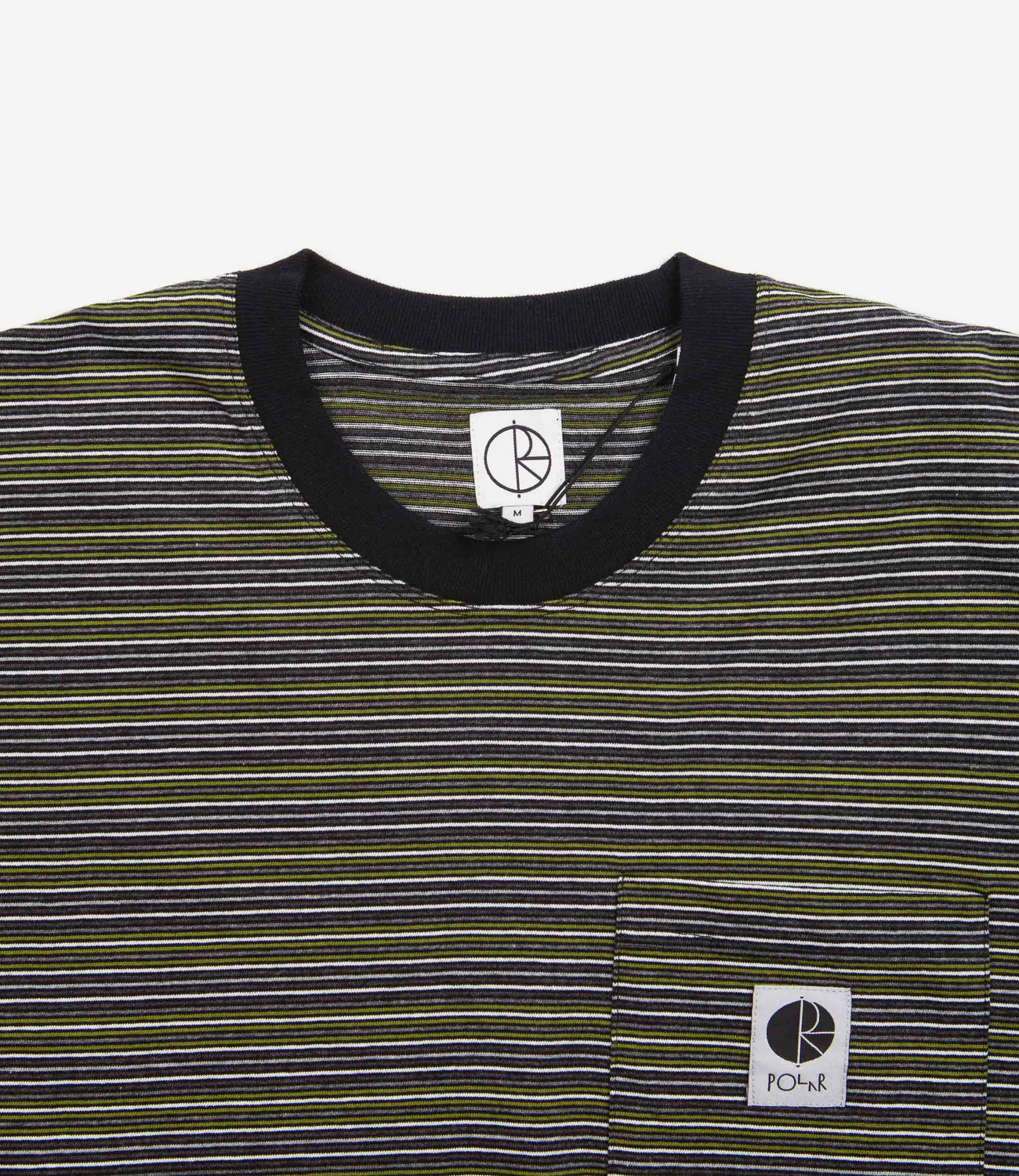 Polar - Stripe Pocket T-Shirt - Black/Green
