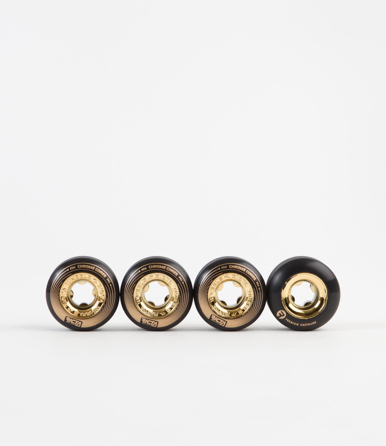Ricta Wheels Crome Core - Black/Gold 53MM