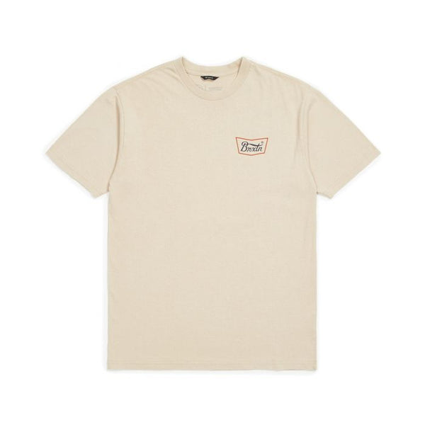 BRIXTON STITH S/S STANDARD TEE - VANILLA