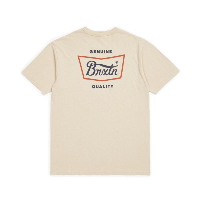 BRIXTON STITH S/S STANDARD TEE - VANILLA