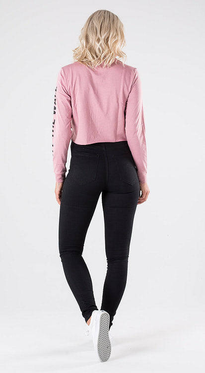 VANS Castmore Ls Crop Nostalgia Rose